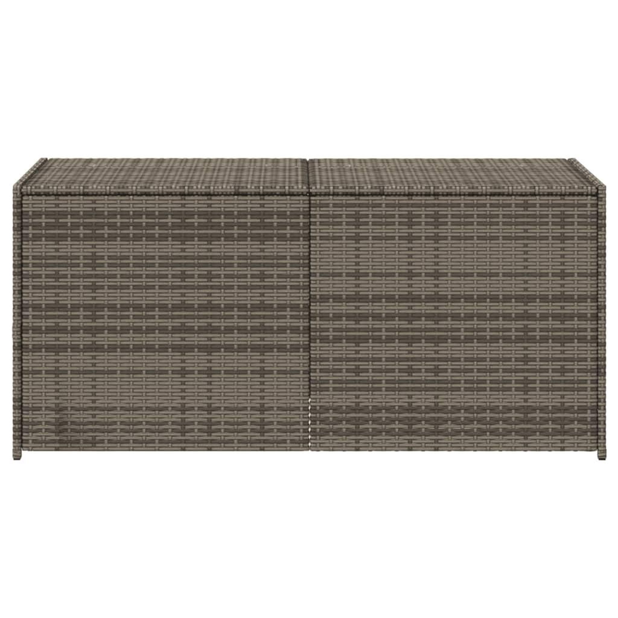 Voir la diapositive 4 : VIDAXL Boîte de rangement de jardin gris 283L resine tressee