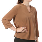 JACQUELINE DE YONG Blouse  Femme JDY Piper. Coloris disponibles : Marron