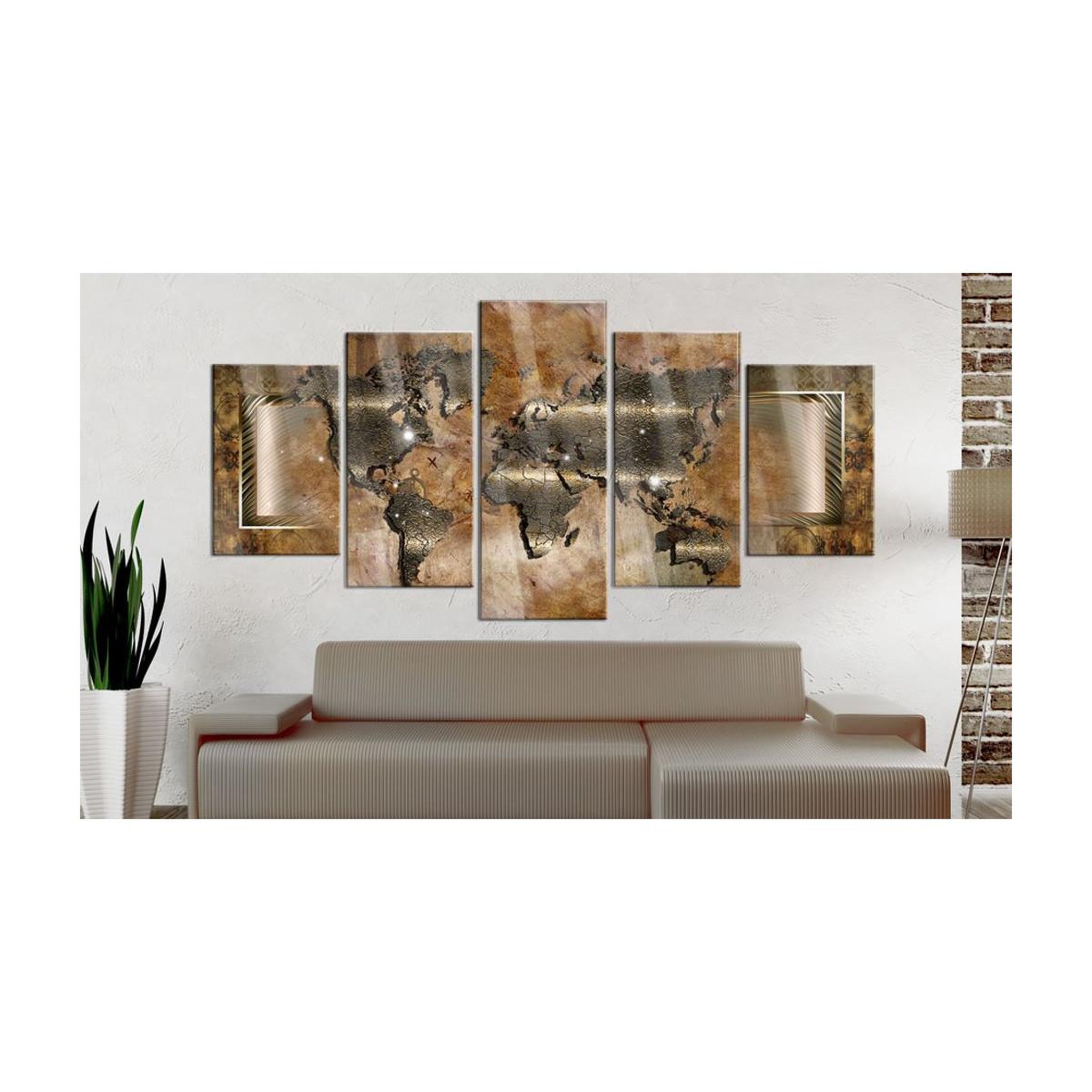 Voir la diapositive 2 : Paris Prix Tableau sur Verre Acrylique  Steel Map