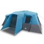 Voir la diapositive 2 : VIDAXL Tente familiale tunnel 16 personnes bleu impermeable