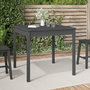 Voir la diapositive 1 : VIDAXL Table de jardin gris 82,5x82,5x76 cm bois massif de pin