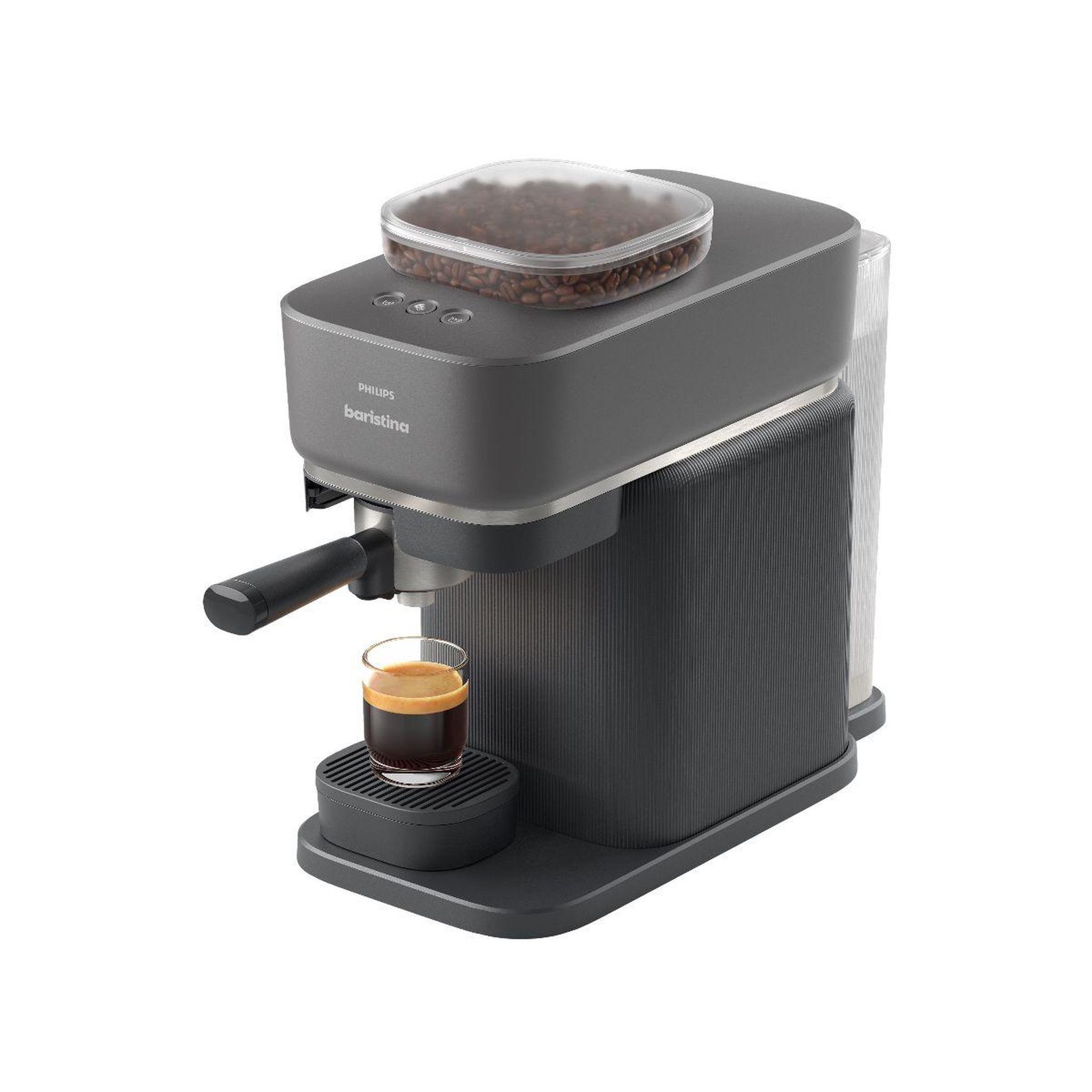 Voir la diapositive 4 : Philips Machine à expresso baristina bar300/60 cafetière à grain noire