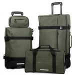 David Jones Lot 3 sacs voyage déperlants, cabine, soute, + 1 trousse de toilette. Coloris disponibles : Vert