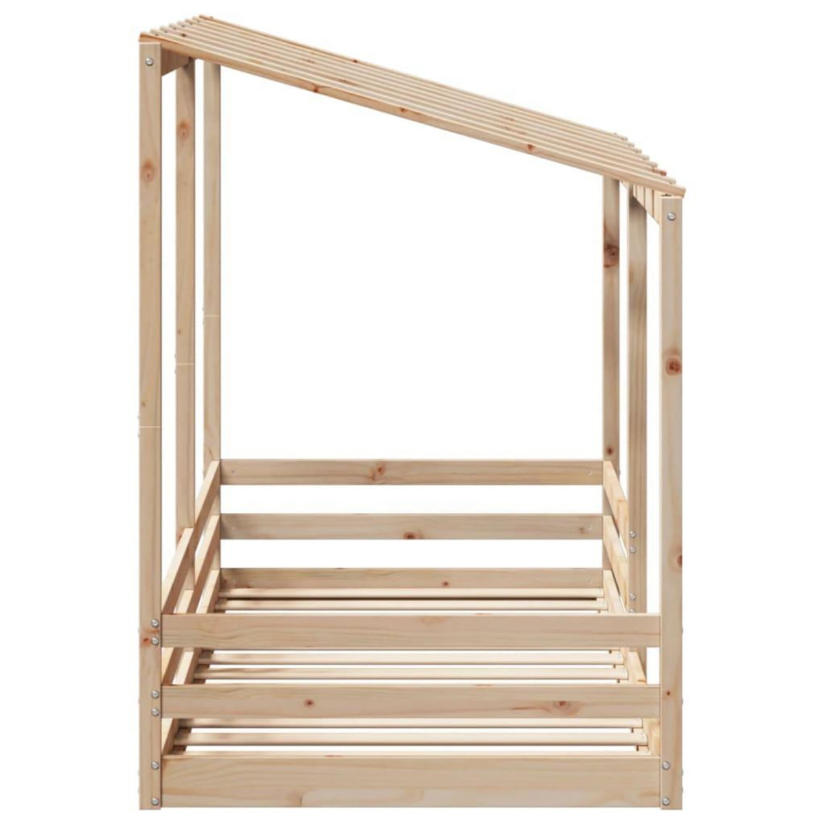 VIDAXL Lit pour enfants sans matelas blanc 80x200 cm bois pin massif