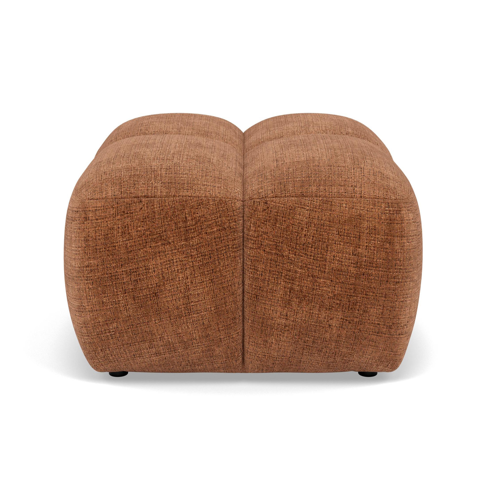 Voir la diapositive 1 : LISA DESIGN Grace - pouf en velours texturé