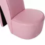 VIDAXL Chaise en forme de chaussure a talon haut Rose Similicuir