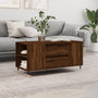 Voir la diapositive 1 : VIDAXL Table basse chene marron 102x44,5x50 cm bois d'ingenierie