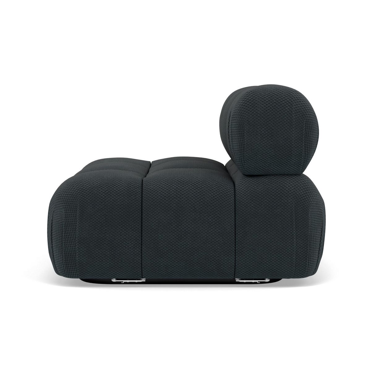 LISA DESIGN Ruby - module d'assise sans accoudoirs en velours texturé