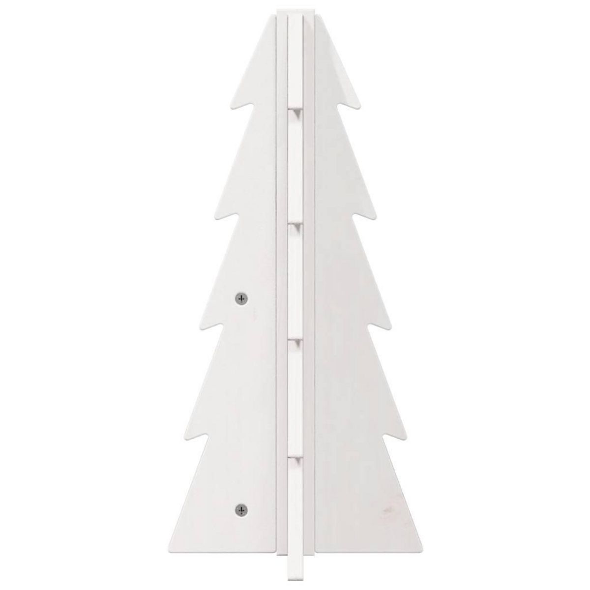 VIDAXL Arbre de Noël en bois pour decoration blanc 49 cm pin massif