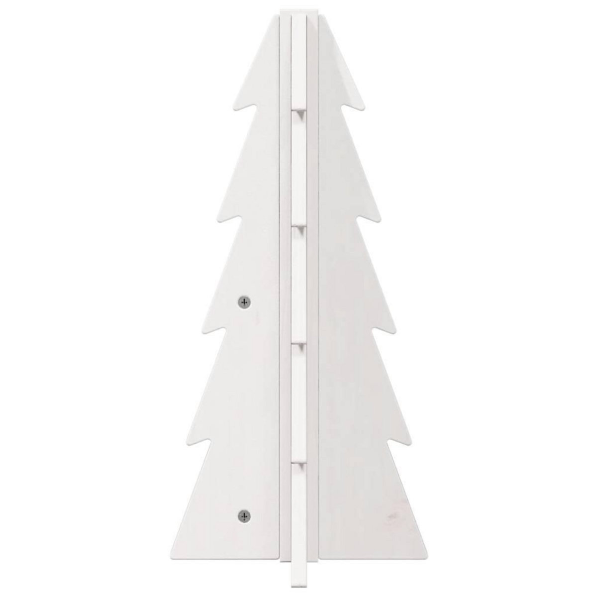 VIDAXL Arbre de Noël en bois pour decoration blanc 49 cm pin massif