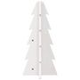 Voir la diapositive 3 : VIDAXL Arbre de Noël en bois pour decoration blanc 49 cm pin massif