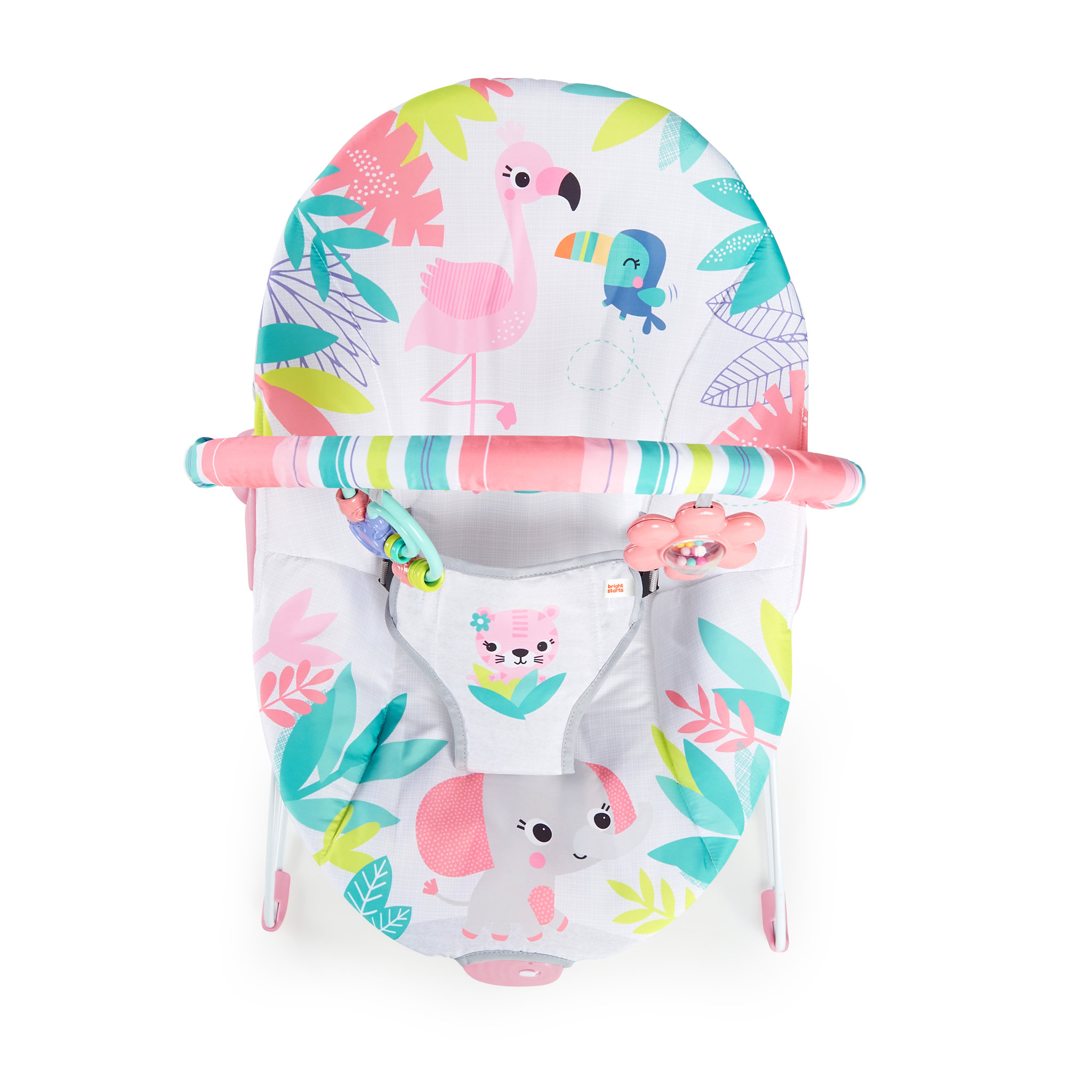Voir la diapositive 2 : Bright Starts Transat bébé vibrant Flamingo Vibes