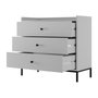 Voir la diapositive 3 : BEST MOBILIER Filipo - commode - gris - 80 cm