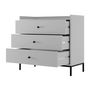 Voir la diapositive 3 : BEST MOBILIER Filipo - commode - gris - 80 cm