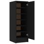 Voir la diapositive 2 : VIDAXL Armoire a chaussures Noir 32x35x92 cm Bois d'ingenierie