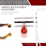 Voir la diapositive 5 : HOMCOM Support autoportant pour sac de frappe - support sac de boxe lestable - poire de vitesse intégrée