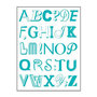 Voir la diapositive 1 : ATMOSPHERA Stickers  Alphabet  50x70cm Bleu