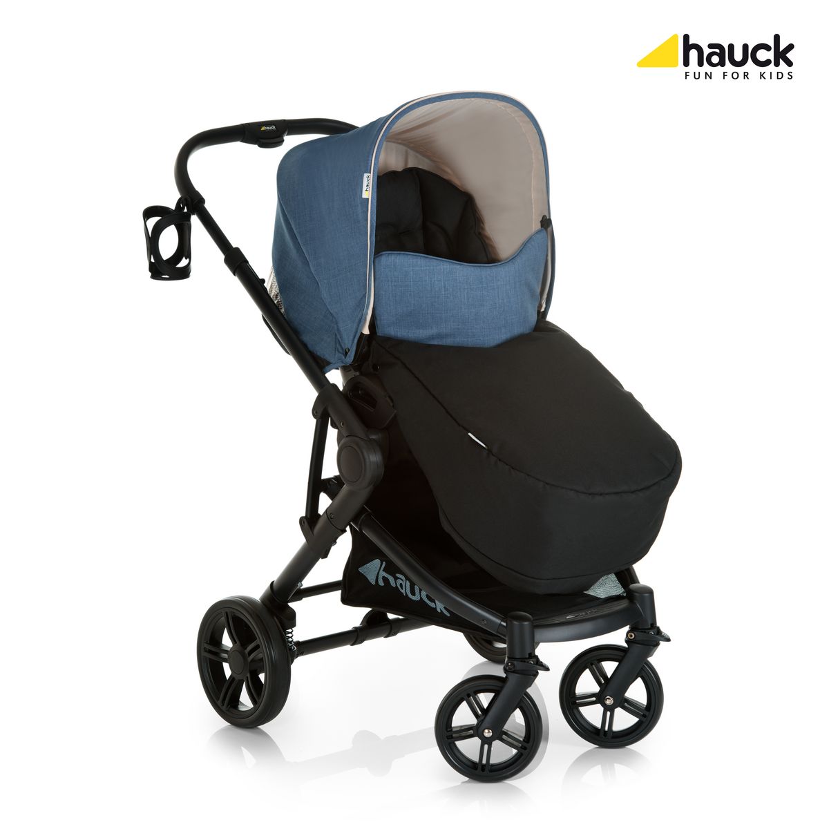 HAUCK Poussette combinée trio bleu jean Atlantic