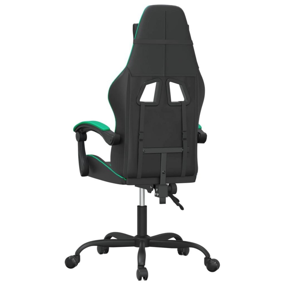 VIDAXL Chaise de jeu Noir et vert Similicuir