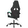 Voir la diapositive 5 : VIDAXL Chaise de jeu Noir et vert Similicuir
