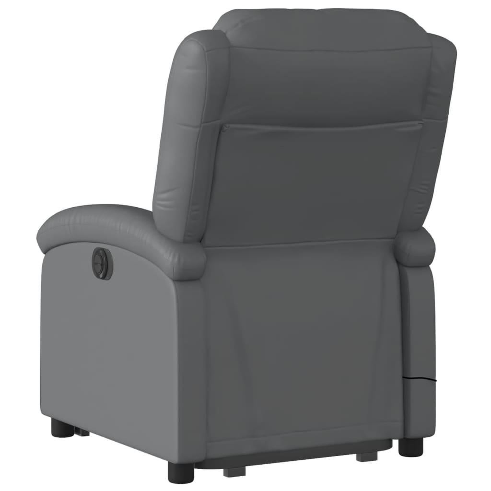 Voir la diapositive 5 : VIDAXL Fauteuil inclinable de massage electrique gris similicuir