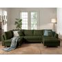 Voir la diapositive 2 : LISA DESIGN Rune - canapé panoramique avec pouf d'appoint - 7 places - style scandinave - gauche