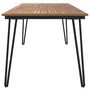 Voir la diapositive 4 : VIDAXL Table de jardin avec pieds epingle a cheveux 180x90x75 acacia