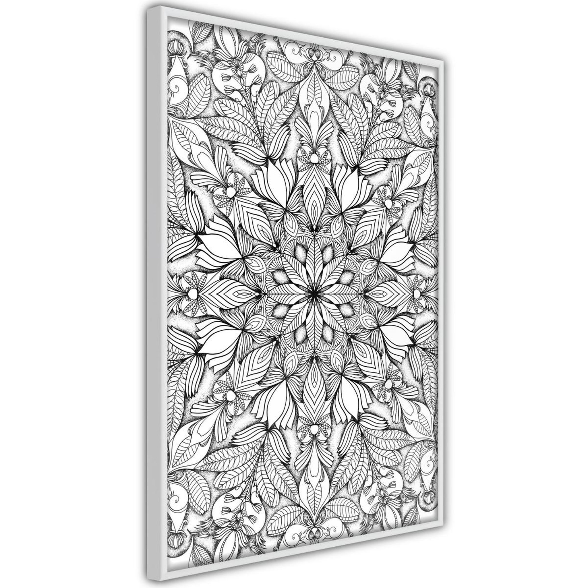 Paris Prix Affiche murale encadrée  colourless mandala
