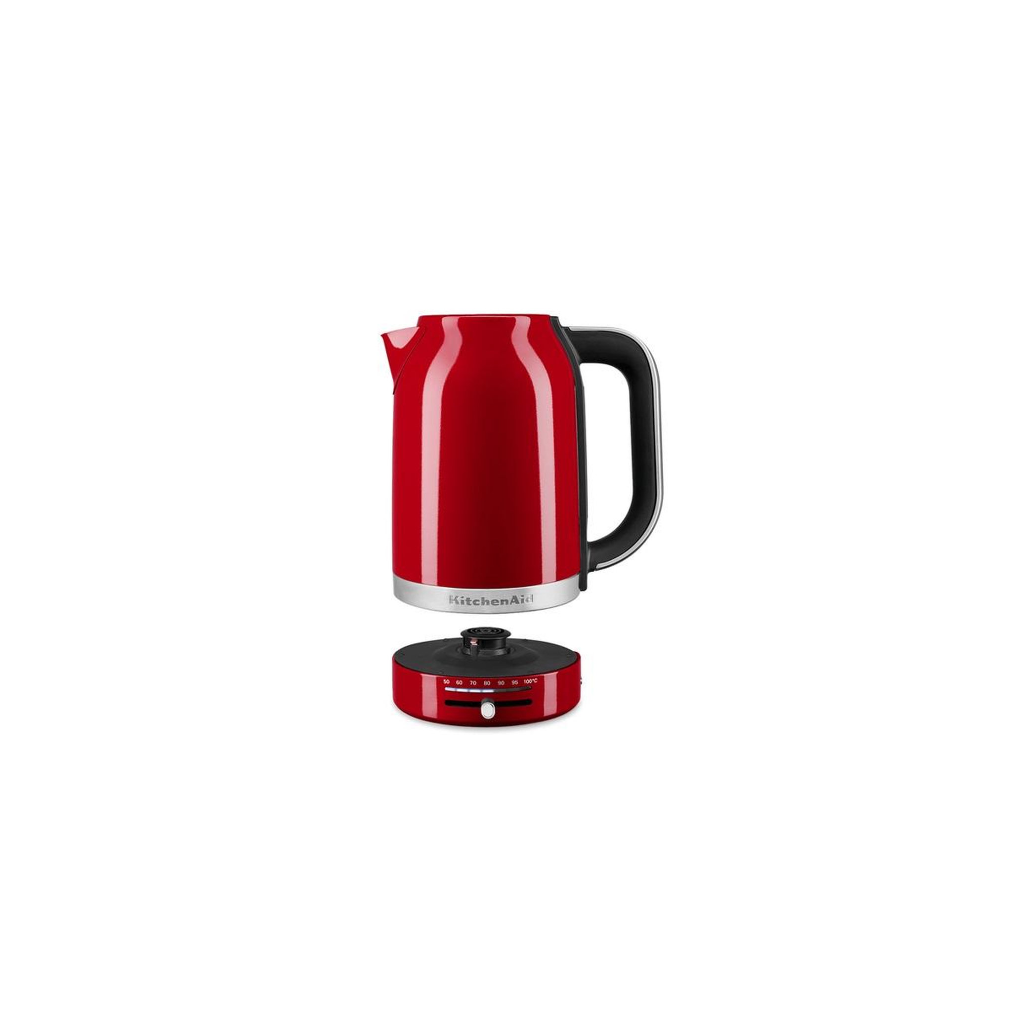 Voir la diapositive 2 : KitchenAid Bouilloire sans fil 1.7l 2400w rouge - 5kek1701eer