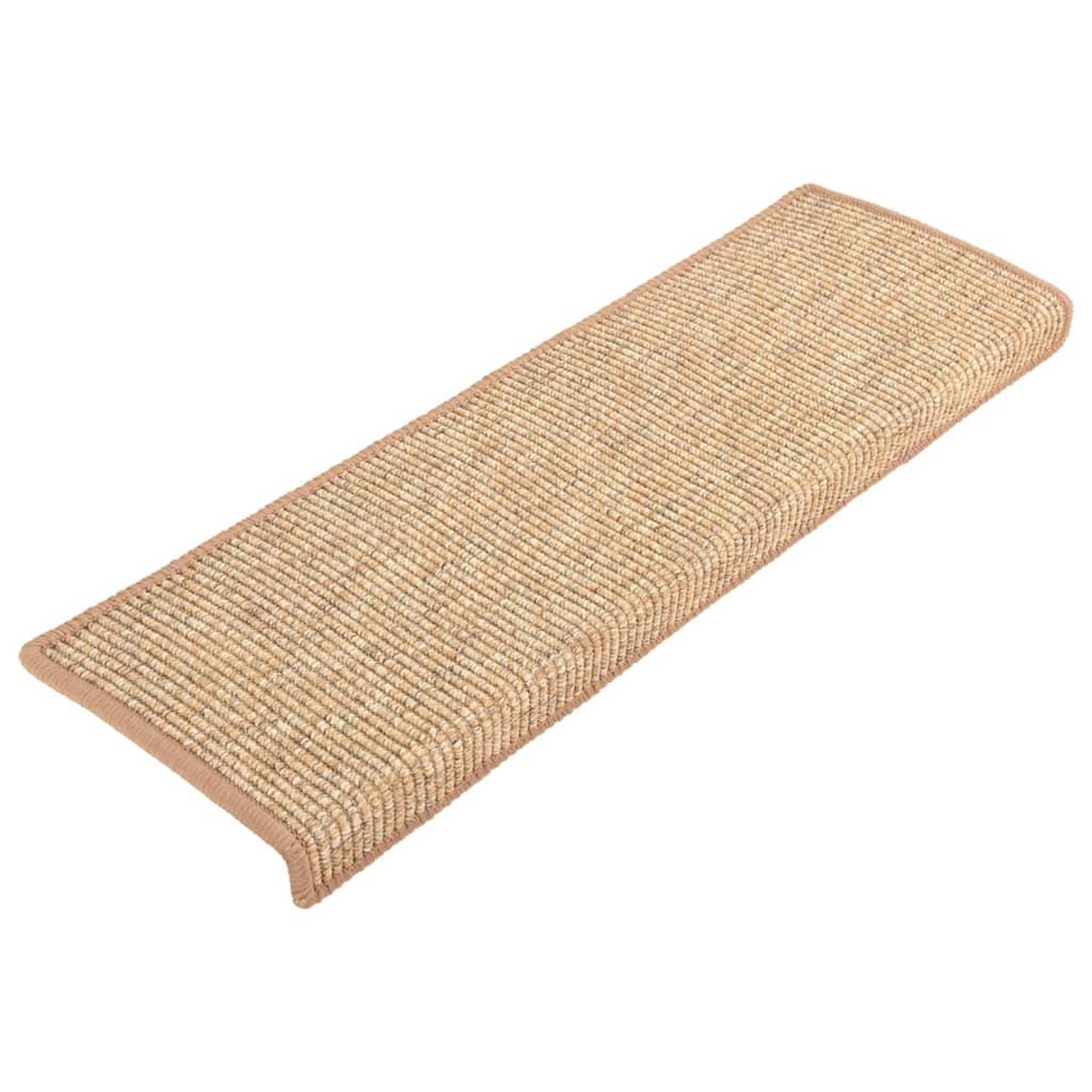 Voir la diapositive 3 : VIDAXL Tapis d'escalier auto-adhesifs 15 pcs Marron clair 65x21x4 cm