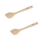 Fackelmann Ensemble de 2 Cuillères de cuisine biseautée en bois FSC Fackelmann