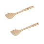 Voir la diapositive 1 : Fackelmann Ensemble de 2 Cuillères de cuisine biseautée en bois FSC Fackelmann
