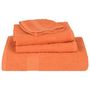 Voir la diapositive 4 : VIDAXL Serviettes de visage 2 pcs orange 30x30 cm 360 g m² 100% coton