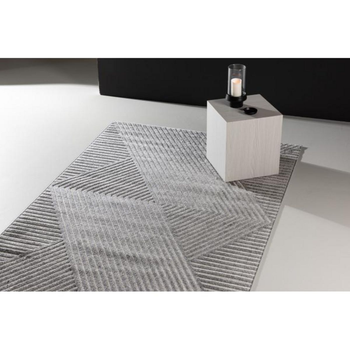 Paris Prix Tapis Déco  Aron Solar  160x230cm Gris