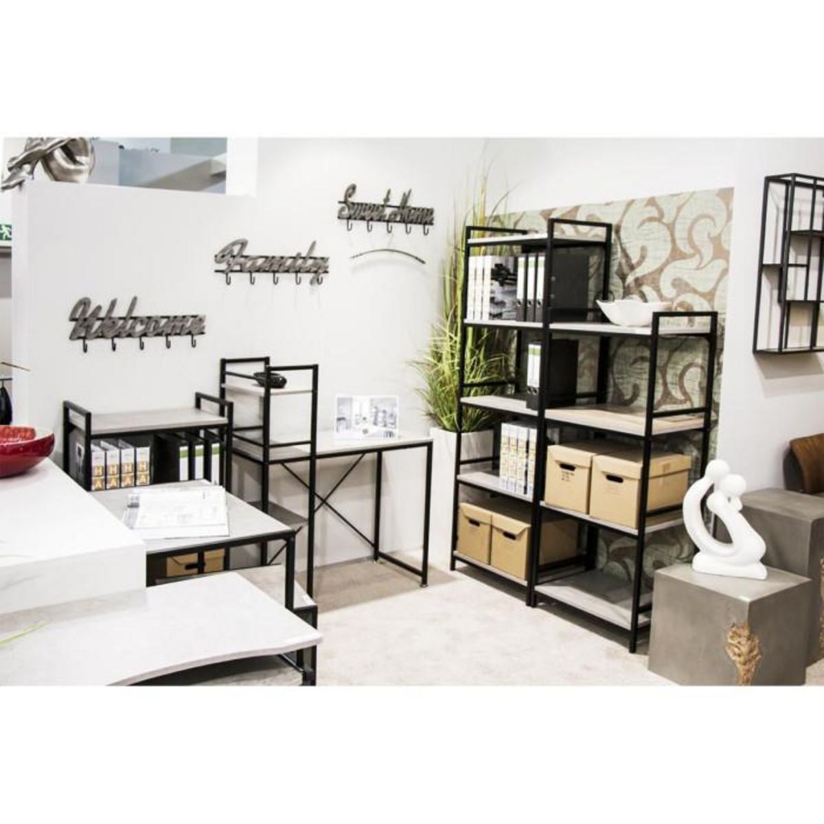 Paris Prix Patère Murale 5 Crochets  Sweet Home  60cm Argent