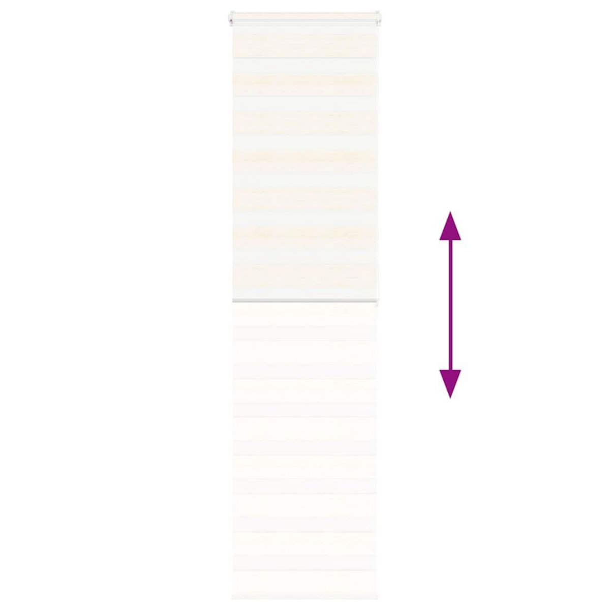 VIDAXL Store zebre beige marbre largeur du tissu 55,9 cm polyester