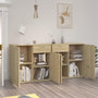 Voir la diapositive 3 : VIDAXL Buffet Chene sonoma 160x36x75 cm Bois d'ingenierie