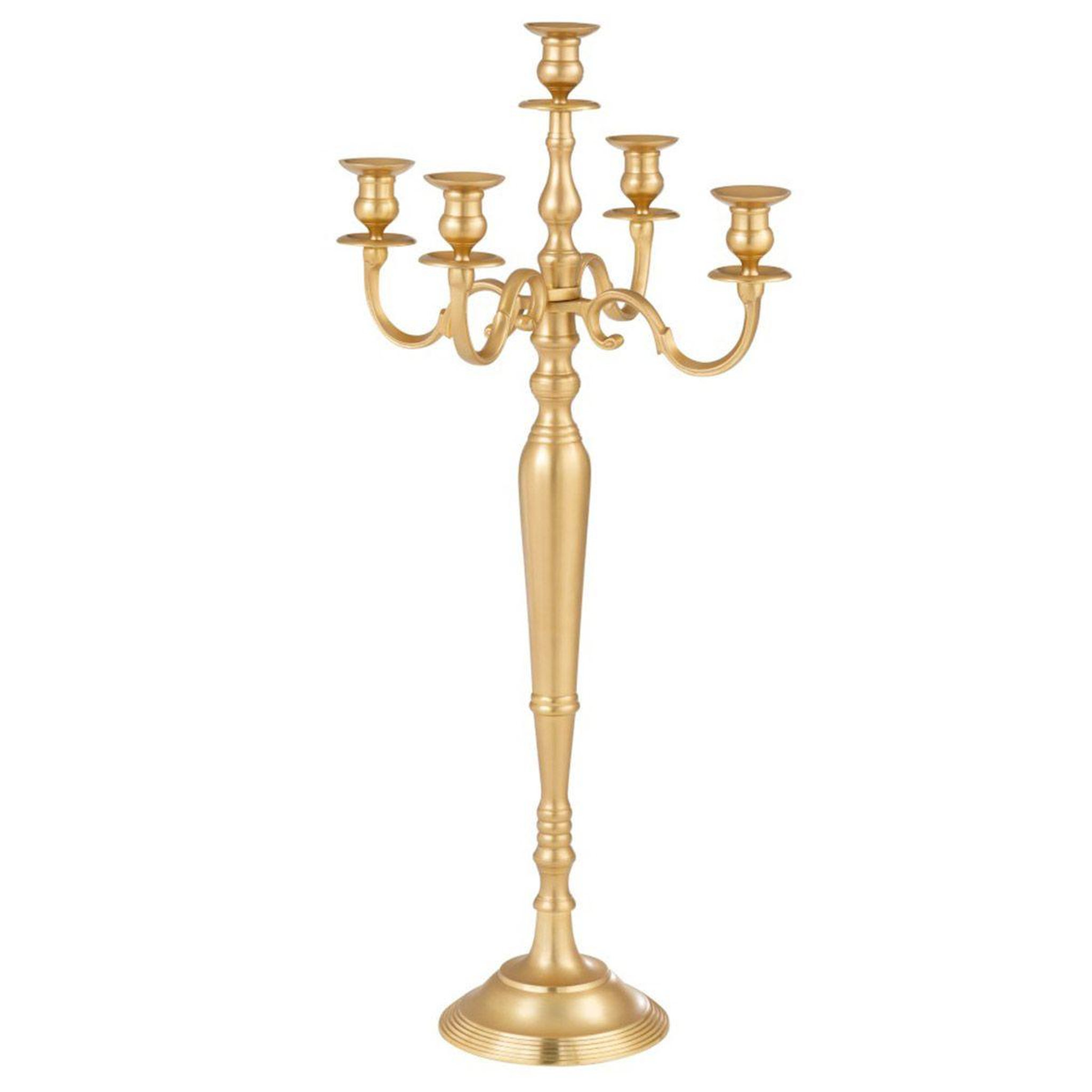 J-LINE Chandelier Déco  5 Supports  97cm Or