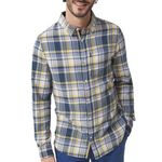 TBS Chemise à carreaux Bleu/ Homme TBS SU KYCHE. Coloris disponibles : Jaune