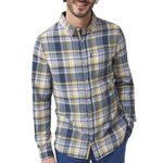 TBS Chemise à carreaux Bleu/ Homme TBS SU KYCHE. Coloris disponibles : Jaune