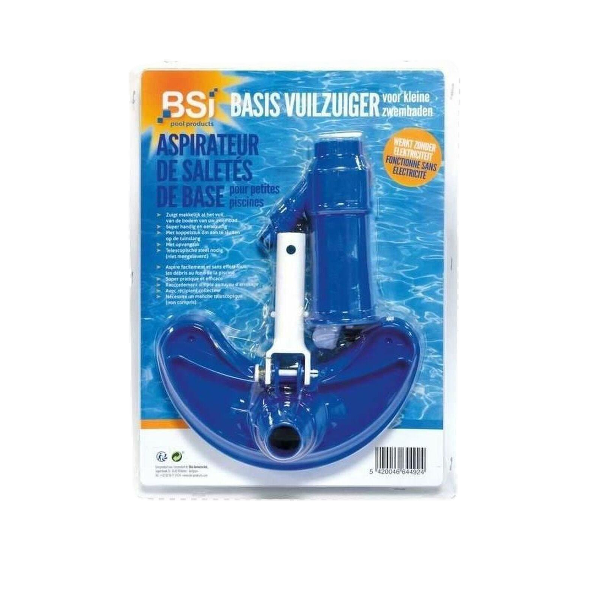 Bsi Aspirateur de piscine manuel 30 cm avec sac à débris