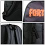 Voir la diapositive 6 : Bagtrotter BAGTROTTER Sac à dos 1 compartiment 40 cm Fortnite Noir Flammes