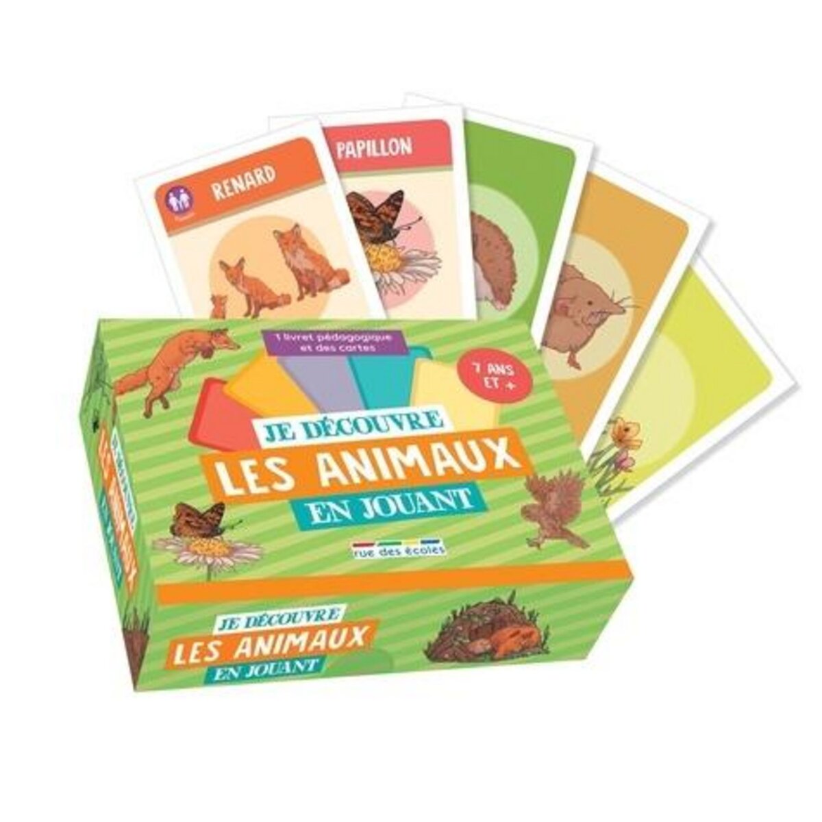 JE DECOUVRE LES ANIMAUX EN JOUANT. CONTIENT : 1 LIVRET PEDAGOGIQUE ET DES CARTES, Aswang Hypathie