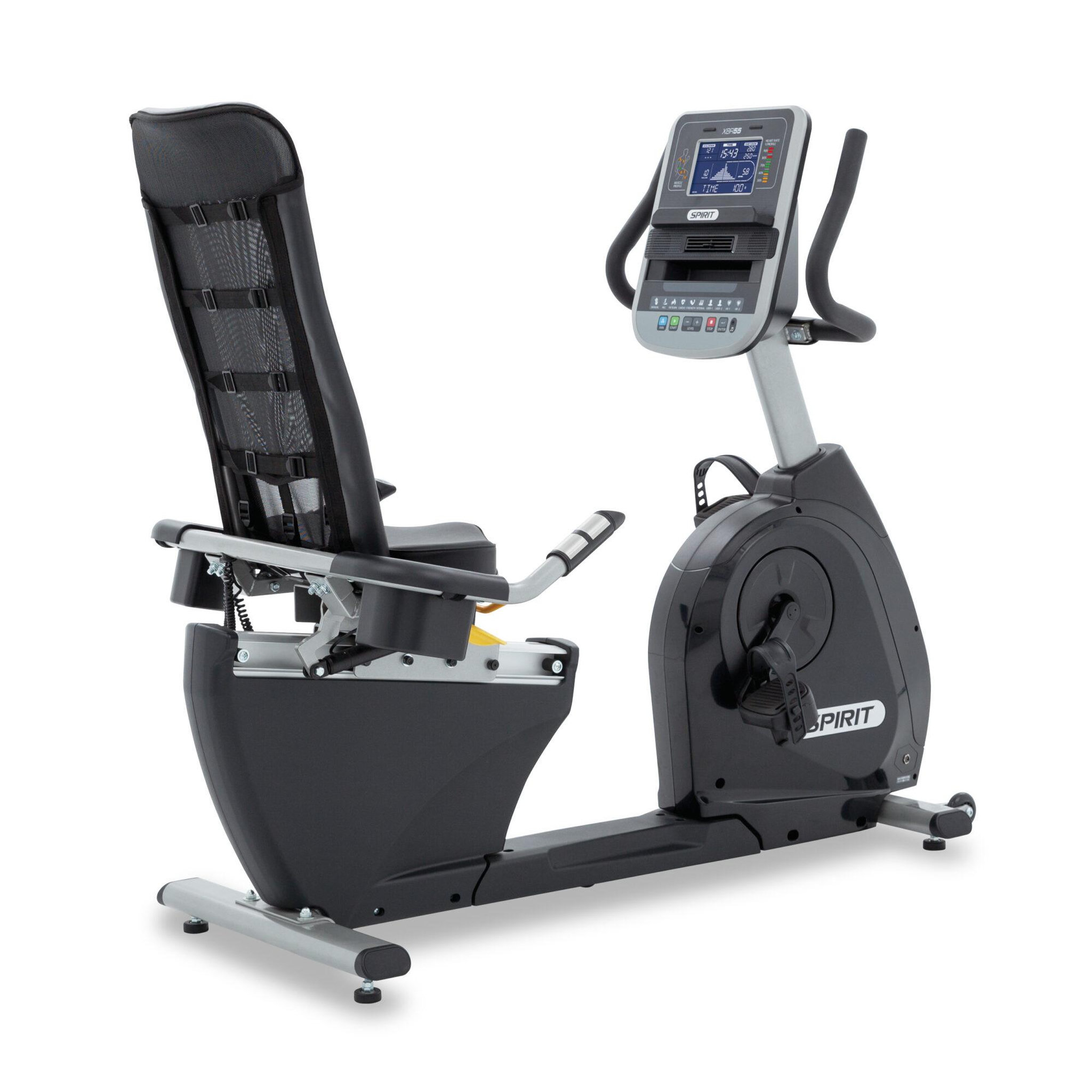 Voir la diapositive 3 : Spirit Vélo de fitness connecté semi allongé - spirit - modèle xbr55 - bluetooth/app - maison/appartement