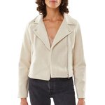 Vero Moda Veste  Femme Vero  oda Biker. Coloris disponibles : Beige