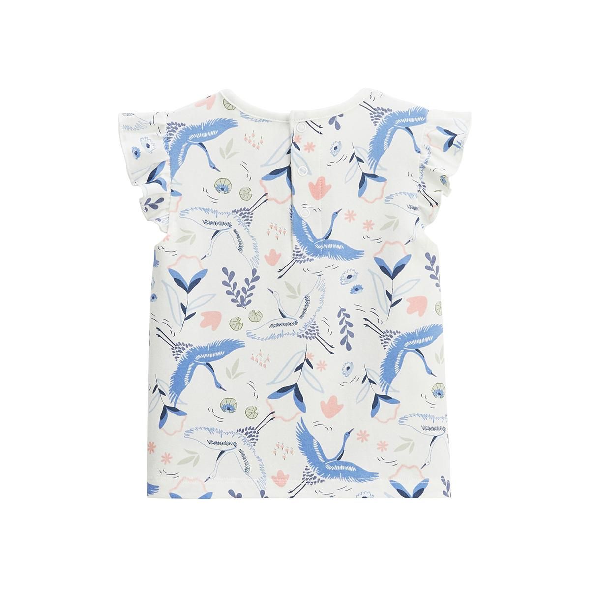 Petit Béguin Ensemble enfant t-shirt et short en gaze de coton Tiana