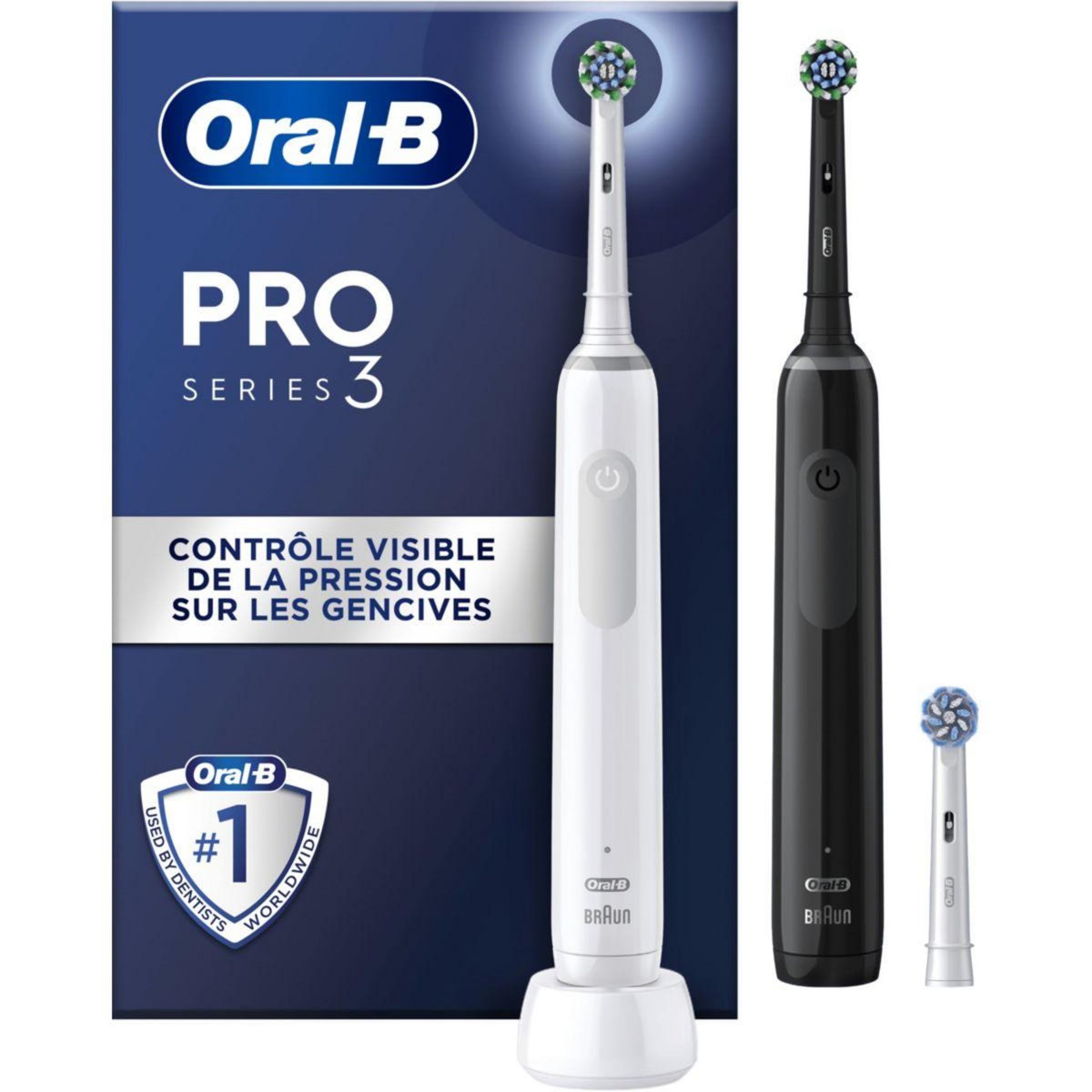 ORAL B Brosse à dents électrique Pro 3900 DUO - Noire Et Blanche