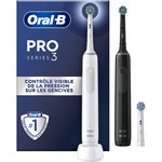 ORAL B Brosse à dents électrique Pro 3900 DUO - Noire Et Blanche
