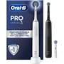 Voir la diapositive 1 : ORAL B Brosse à dents électrique Pro 3900 DUO - Noire Et Blanche