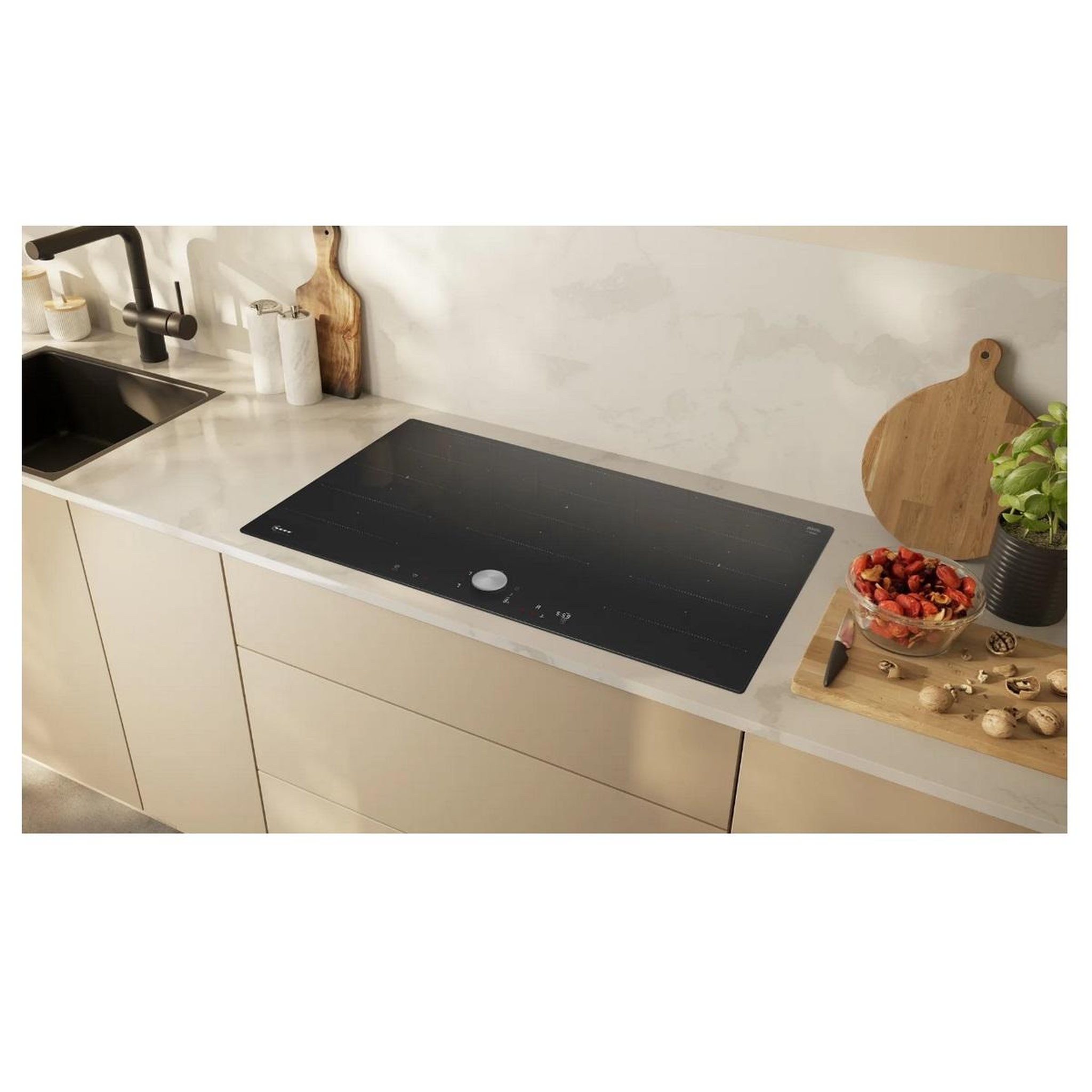 Voir la diapositive 4 : Neff Table de cuisson induction 90cm 5 feux 1100w noir - t69ptx4l0